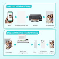 Mesin Printer Casing Ponsel DIY Vakum Panas dengan Kertas Transfer Sublimasi 3D Ukuran A5 dari Produsen A5, Dilengkapi Opsi Ukuran Kustom