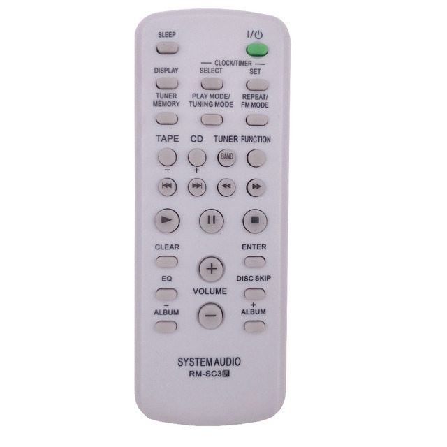 NEW Replacement for SONY CD HIFI System Audio Remote Control RM-SC3 for CMTCP555 CMTHPX7 CMTNE5 LBTZX6 LBTZX8 LBTZX9 MHCGX250