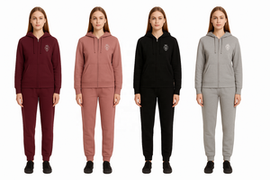 Set Casual da <span class=keywords><strong>Donna</strong></span> 2 Pezzi con Felpa e Pantaloni della Tuta, Tuta Morbida ed Elastica per Tempo Libero Quotidiano e Jogging all'Aperto - Product Image 4