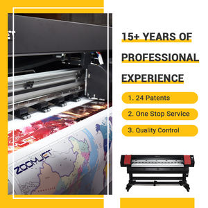 Zoomjet דיגיטלי הזרקת הזרקת דיו 1.8m אקולוגי ממס עם dx5 ראש הדפסה סימן פרסום מדבקות מכונת הדפסה חיצונית מקורה מקורה - Product Image 5