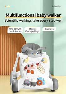 Poussette multifonction anti-jambes en O pour bébés et enfants, trotteur et <span class=keywords><strong>voiture</strong></span> jouet à bascule avec cadre en plastique - Product Image 5