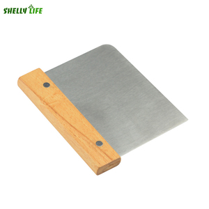 XL nhà máy tùy chỉnh Nhà cung cấp phong cách mới nướng đồ dùng thép không gỉ sourdough Cutter bánh mì <span class=keywords><strong>scraper</strong></span> với gỗ xử lý - Product Image 2