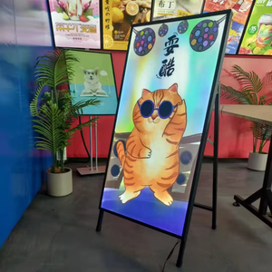 Siêu mỏng sàn đứng quảng cáo ánh sáng Hộp sáng khung ảnh hiển thị - Product Image 4