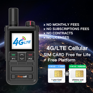 Maycall MC-690 thả vận chuyển 5000km 2.4 inch wth Bàn phím Walkie Talkie PoC đài phát thanh với toàn cầu <span class=keywords><strong>Sim</strong></span> Thẻ Thông Minh esim internacional - Product Image 1