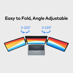 Écran LCD double 15,6 pouces 1080p, écran magnétique détachable, extension d'écran portable triple pour ordinateur portable - Product Image 5