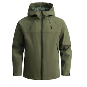 YZ Großhandel Leichte Herren <span class=keywords><strong>Softshell</strong></span>-Jacke 100% Polyester Vintage Wasserdicht Stehkragen Windbreaker für Outdoor - Product Image 5