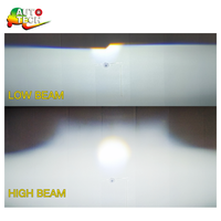 Projecteur LED double faisceau 2,5 pouces 12V universel, lentille de projecteur LED, phare LED 100W