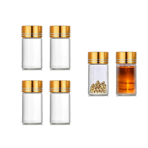 Flacon de Produit de Soins de Santé de Haute Qualité 40ml-200ml en Verre Transparent et Dépoli pour Capsules - Product Image 1