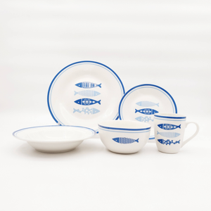 Rotes Geschirrset 16-teilig 2027 Keramik-Tafelservice - Product Image 2