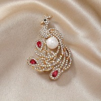 Broches de luxe en strass Dragon Phénix pour hommes et femmes, bijoux vintage en cristal exquis pour animaux, épingles de banquet de fête
