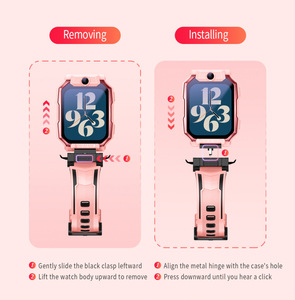 Montre connectée pour enfants AS23 4G, écran OLED carré, IP67, LBS+GPS+WIFI, double caméra, appels vidéo, appels bidirectionnels, bouton <span class=keywords><strong>SOS</strong></span>, réveil, carte SIM - Product Image 6