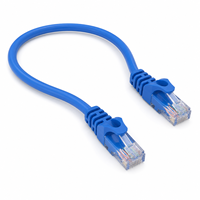 Kabel Cat6 1m 1.5m 2m 24AWG dengan Konektor Rj45 untuk Kabel Jaringan Ethernet UTP Cat6, Perakitan Kabel Patch Lan