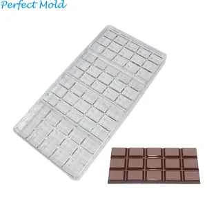 Großhandel Polycarbonat PC-Form für Praline benutzer definierte Logo-Form Kunststoff Schokolade Bonbon Herstellung Form für Schokolade