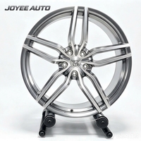 JOYEE Jantes haut de gamme en alliage d'aluminium forgé, finition argent, à rayons multiples et à déport profond, 19-22 pouces, PCD 5x114.3 5x120, Nouveauté compatible avec M3 M4 M5 M8
