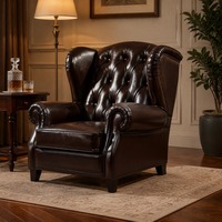 Fauteuil Cigar avec pieds en bois, revêtement en velours capitonné, éco-responsable, fauteuil club traditionnel, fauteuil d'appoint pour salon, hôtel