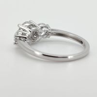 de bagues de fiançailles en Moissanite 2ct coupe poire S925 bagues en Moissanite en argent Sterling bijoux bague Moissanite