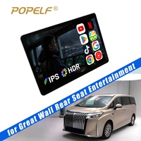 Moniteur d'appui-tête de divertissement pour siège arrière 14 pouces LCD Android 14.0 FHD IPS 8 cœurs 4G+64G WiFi BT pour enfants, voyages, Hyundai, BYD, TV