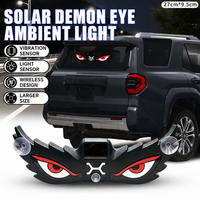 Yunteng O-143 Feu de signalisation LED dynamique solaire amélioré pour camions et véhicules, marqueur stroboscopique œil de démon, ajustement universel haute performance