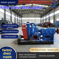 Berbagai Jenis Pompa Pengisi Filter Press OEM Industri Kimia Pompa Transfer Lumpur Kental Bertekanan Tinggi Bertenaga Udara Langsung
