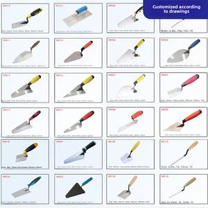 Outil de construction en gros du fabricant-truelle carrée <span class=keywords><strong>artisan</strong></span> tête ovale planche de truelle à boue bricolage pelle à mastic couteau de maçonnerie - Product Image 3