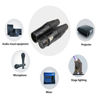 Soket Kabel XLR 5 Pin Kustom dengan Pengunci Logam untuk Sistem DMX, Pencahayaan Panggung, Moving Head, LED Par, Konsol Pencahayaan, dan Interkom
