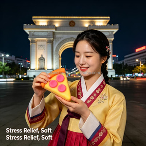 Squishy Sensoriale Elastico a Forma di Pizza, Scatola a Sorpresa, Morbido al Tatto, Giocattolo Antistress Portatile per Donne, per Alleviare lo Stress Quotidiano, Giocattolo da Gioco, Vendita all'Ingrosso - Product Image 4