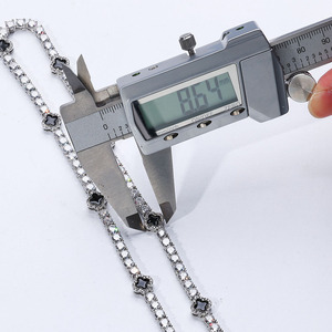 สร้อยคอเทนนิสโมอิสซาไนต์ VVS หรูหรา แบบสั่งทำพิเศษ เงินแท้ 925 สไตล์ฮิปฮอป ประดับเพชรเต็มเส้น ผ่านการทดสอบเพชร - Product Image 5