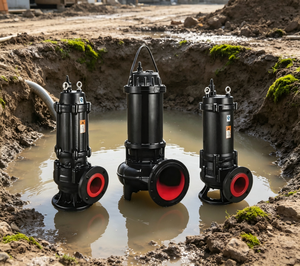 Pompe submersible automatique 3 CV pour eaux usées avec <span class=keywords><strong>interrupteur</strong></span> <span class=keywords><strong>à</strong></span> <span class=keywords><strong>flotteur</strong></span>, impeller en acier inoxydable SS304 pour fosse de drainage et fosse septique, calibre 50 mm, IP68 - Product Image 1