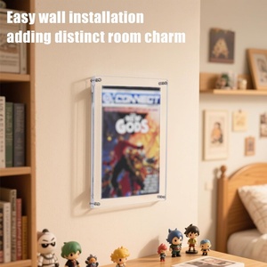 Factory Wholesale Modern Acrylic Comic Book <b>Floating</b> Display Shelves Holder Anti-Rust Home Decor - Product Image 3