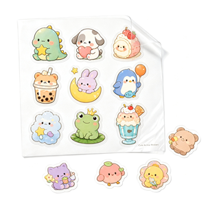 สติกเกอร์การ์ตูนน่ารัก PVC รูปทรงแปลกตา กันน้ำ พิมพ์ดิจิทัล สำหรับแล็ปท็อป เคสมือถือ สมุดบันทึก ของขวัญ งานฝีมือ - Product Image 6