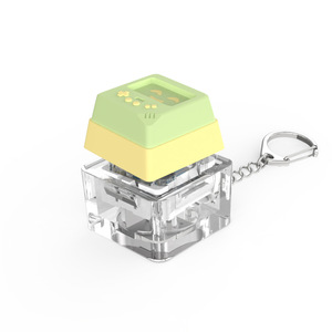 Porte-clés 2-en-1 rétro avec interrupteur de clavier mécanique, jouet anti-stress coloré pour PC, bouton de décompression DIY - Product Image 4