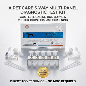Testes de diagnóstico rápido veterinários EHR Ab+ ANA Ab+ BAB Ab kits triplos com resultado em 5-10 minutos - Product Image 1