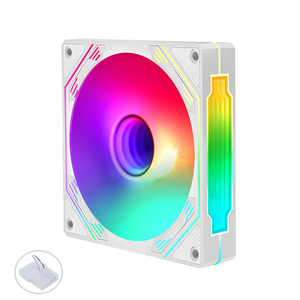 QiuzAim 12cm Refrigerado a Ar Desktop Computador Ventilador 4PinLED Mute 12025 Difusor 6 Pack Grande Ventilador Anfitrião com Embalagem Caixa - Product Image 5