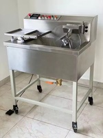 Machine automatique de tempérage et de moulage du chocolat de 30 kg, équipement d'enrobage de chocolat pour dattes