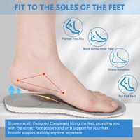 Semelles 4D Cloud pour Hommes : Confort Sportif, Amorti Talon et Avant-Pied, Soutien de la Voûte Plantaire pour la Course et le Basketball