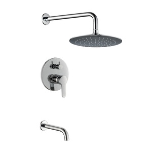 Robinet de douche dissimulé en laiton eau chaude froide pluie de plafond dans le système de douche dissimulé mural ensemble de mélangeur de douche dissimulé - Product Image 2