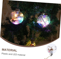 Offre Spéciale décor à la maison ampoules led ampoules led boules suspendues arbre de noël ampoule pendentif boule à neige décorative