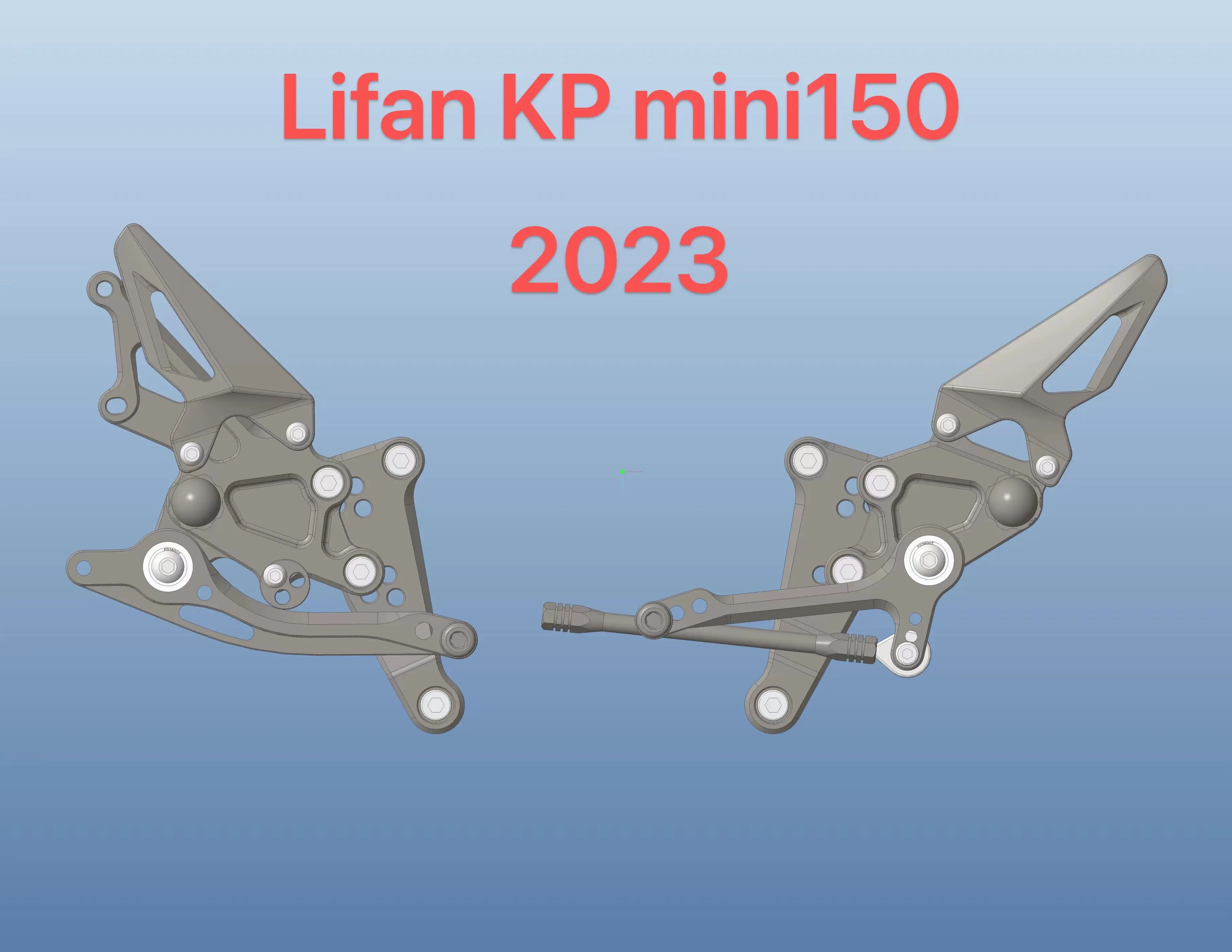 LIFAN KP MINI150 2023 CNC ALU motocicleta traseira define pé pegs personalizado oem odm