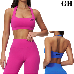 Nouveaux coloris GH – Soutien-gorge de yoga sexy à dos nu et ajouré pour femme, <span class=keywords><strong>avec</strong></span> logo personnalisé, haute élasticité, idéal pour le sport et le fitness - Product Image 1