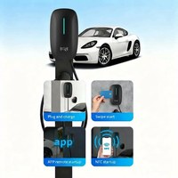 Nueva Estación de Carga Inteligente para Vehículos Eléctricos (EV) de 7/11/22KW, OCPP1.6J, Tipo 2, Metálica, IP65, con APP y RFID, Solución para Flotas Comerciales