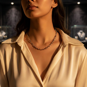 Iolite Beaded <b>Necklace</b> for Women Gold Plating Chain Fashion Jewelry Gift - Product Image 4