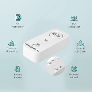 TY-WI-10 Tuya WiFi Détecteur d'alarme de fuite d'eau pour usage domestique, moniteur de fuite d'eau domestique 90 dB, dispositif d'alerte de drainage - Product Image 5