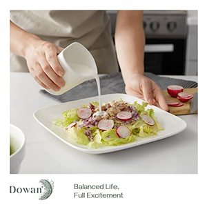<span class=keywords><strong>Assiettes</strong></span> Carrées en Porcelaine Blanches pour Dessert et <span class=keywords><strong>Salade</strong></span>, Style Moderne pour Dîner de Restaurant - Product Image 4