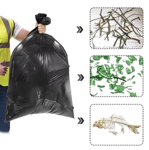 Factory Selling Garbage Bag From Turkey Black Colored Custom Strong Cheap High Quality Garbage Bags Trash Bag Customized Roll - Product Image 3