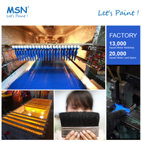 MSN 1360 pinceaux muraux manche en bois pour radiateur avec filament synthétique