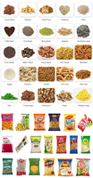 Automatische 1kg Verticale Doseerbeker Vulmachine VFFS Zakverpakkingsmachine voor Bonen/Rijst/Granulaat/Maïs/Droge Voedingsmiddelen Fruit/noten/graan