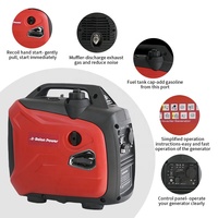 Générateur à essence 2 kW, petit format, inverseur silencieux, générateur à essence 1,8 kW, mini générateur portable à essence, certifié CE ISO