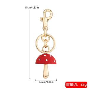 High Quality Mushroom Metal Keychain Cute Pendant <b>Bag</b> Creative Pendant Suitable for Girls Car Metal Keychain - Product Image 5