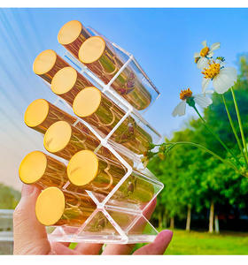 Boîte de rangement à rouge à lèvres en acrylique transparent, multi-compartiments, grande capacité, présentoir de bureau pour influenceuses - Product Image 6