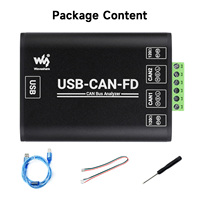 USB-B Waveshare Kartu Antarmuka Komunikasi Bus Penganalisis Data CAN FD Kelas Industri Adaptor USB B630 Tegangan Operasi 5V